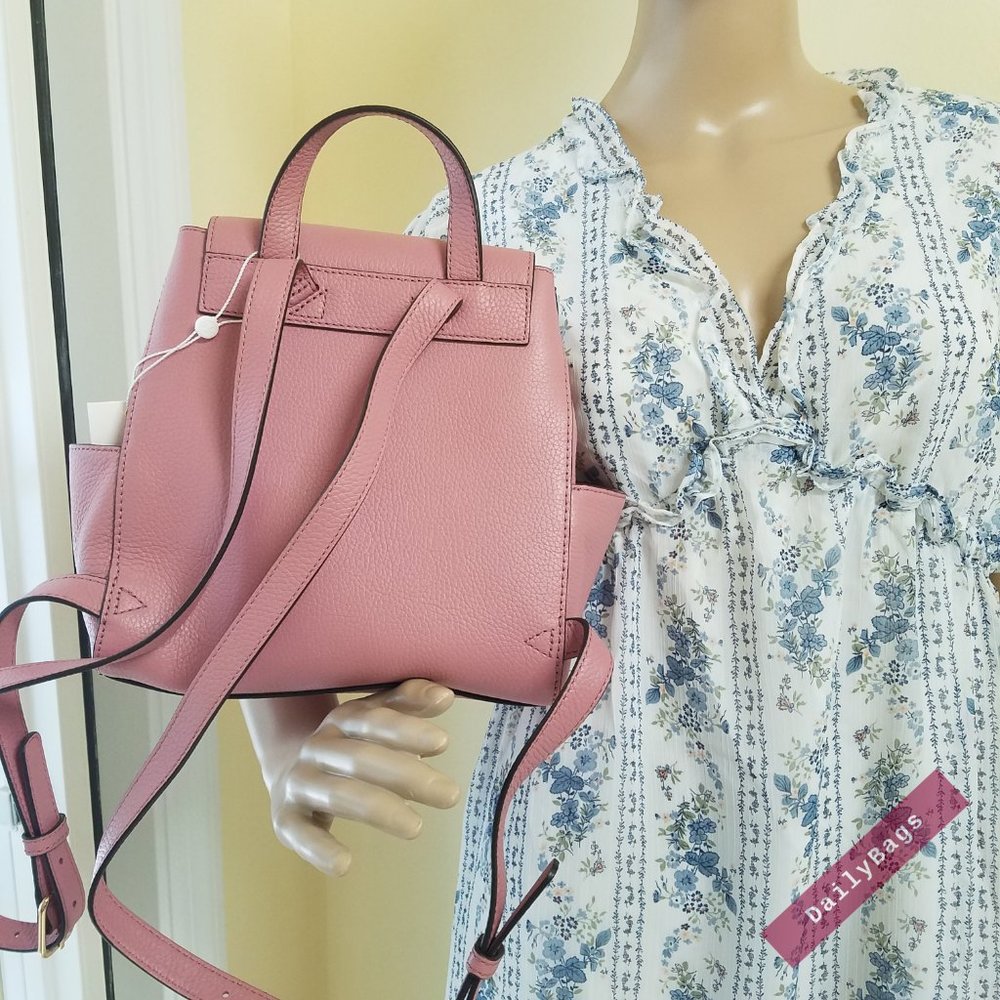 TORY BURCH THEA MINI BACKPACK MAGNOLIA PINK - Picture 14 of 14